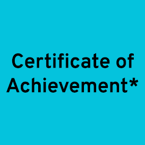 Certificate of Achievement*